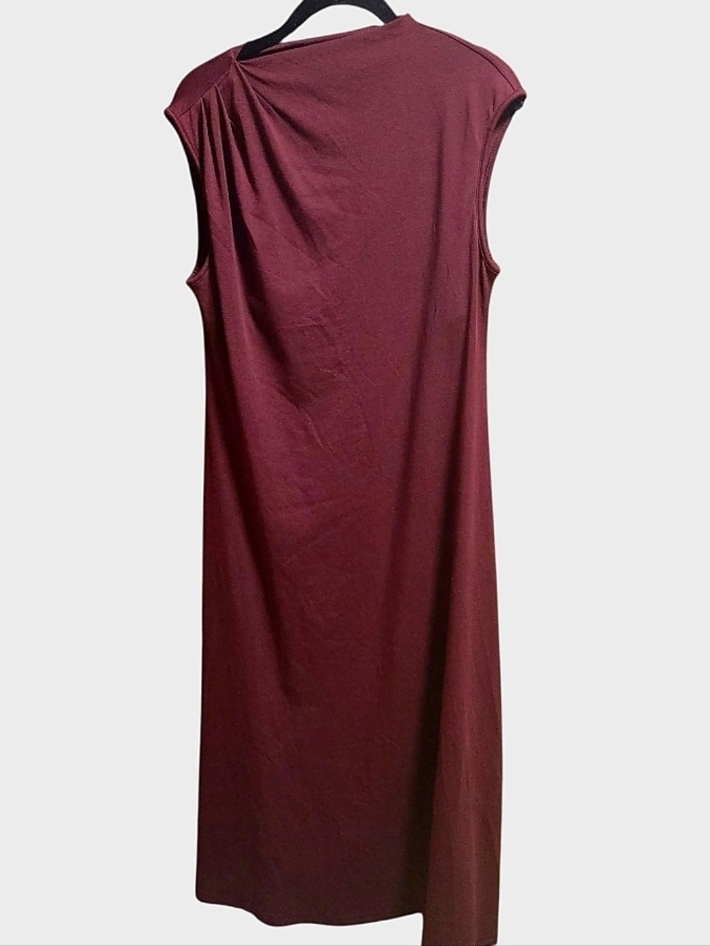 OGL Move Burgundy Maroon Midi Dress Size Large New!